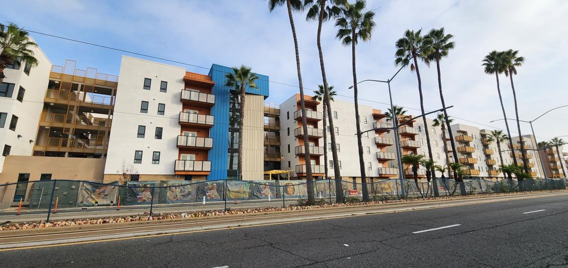 Affordable housing unwrapped at 2400 Long Beach Boulevard